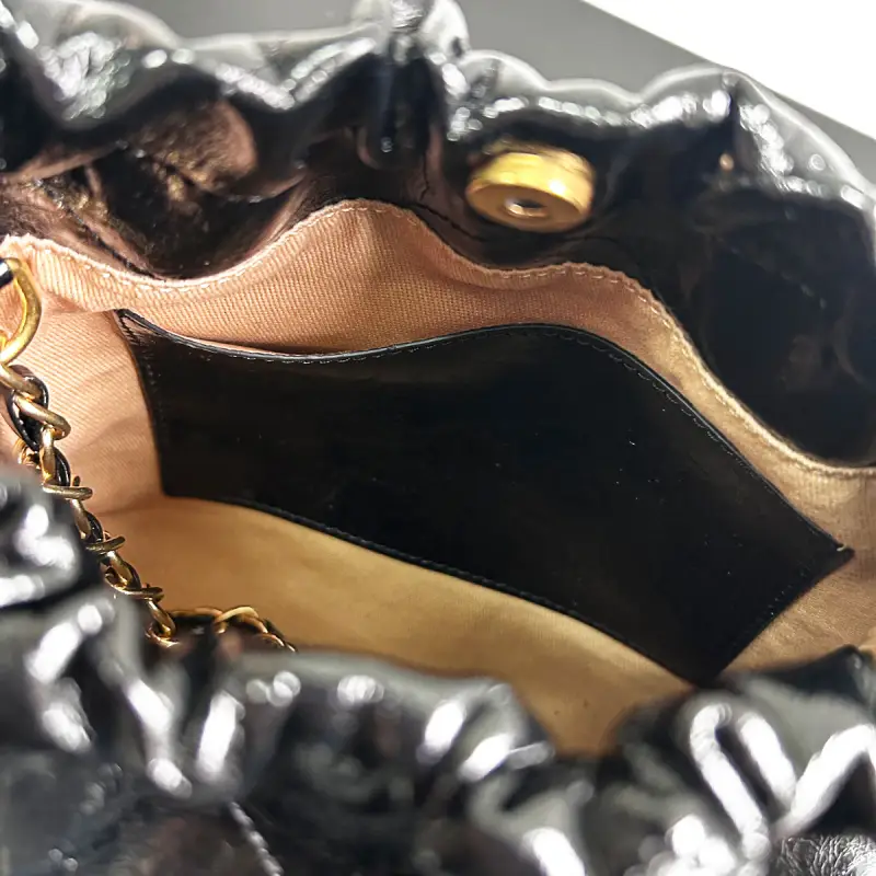 internal drawstring bucket bag