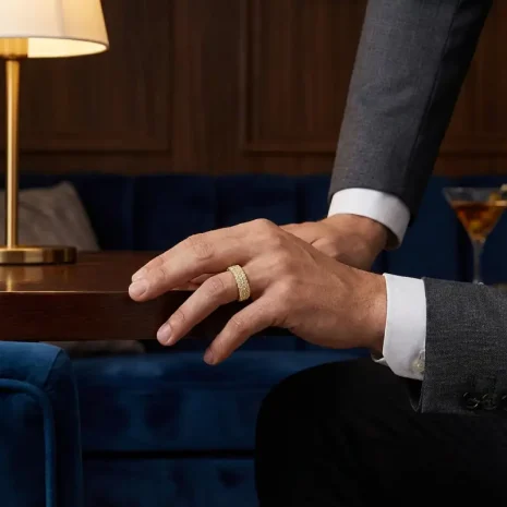 model with S925 ring